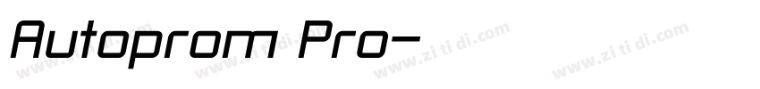 Autoprom Pro字体转换 Autoprom Pro字体转换